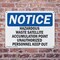 Signmission Hazardous Waste Satellite Accumulation Point OSHA Notice Sign, Plastic, 14in W x 10in L, 2PK OS-2PACK-NS-P-1014-L-13337 - alternate 4